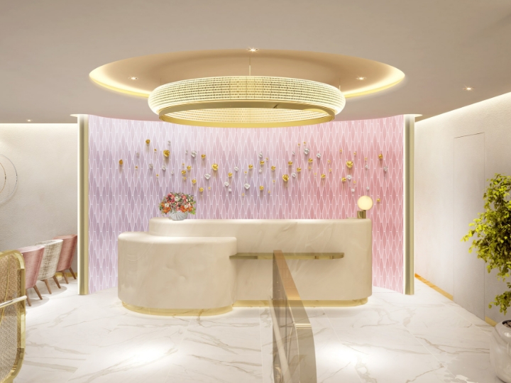 女性受付ホール